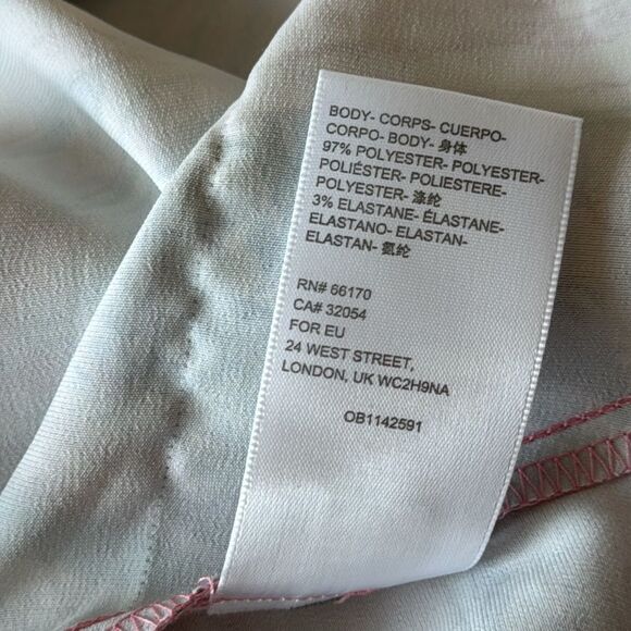 Urban Outfitters Trinity Cowl Neck Midi Dress Marble Pink SzL - Picture 11 of 15